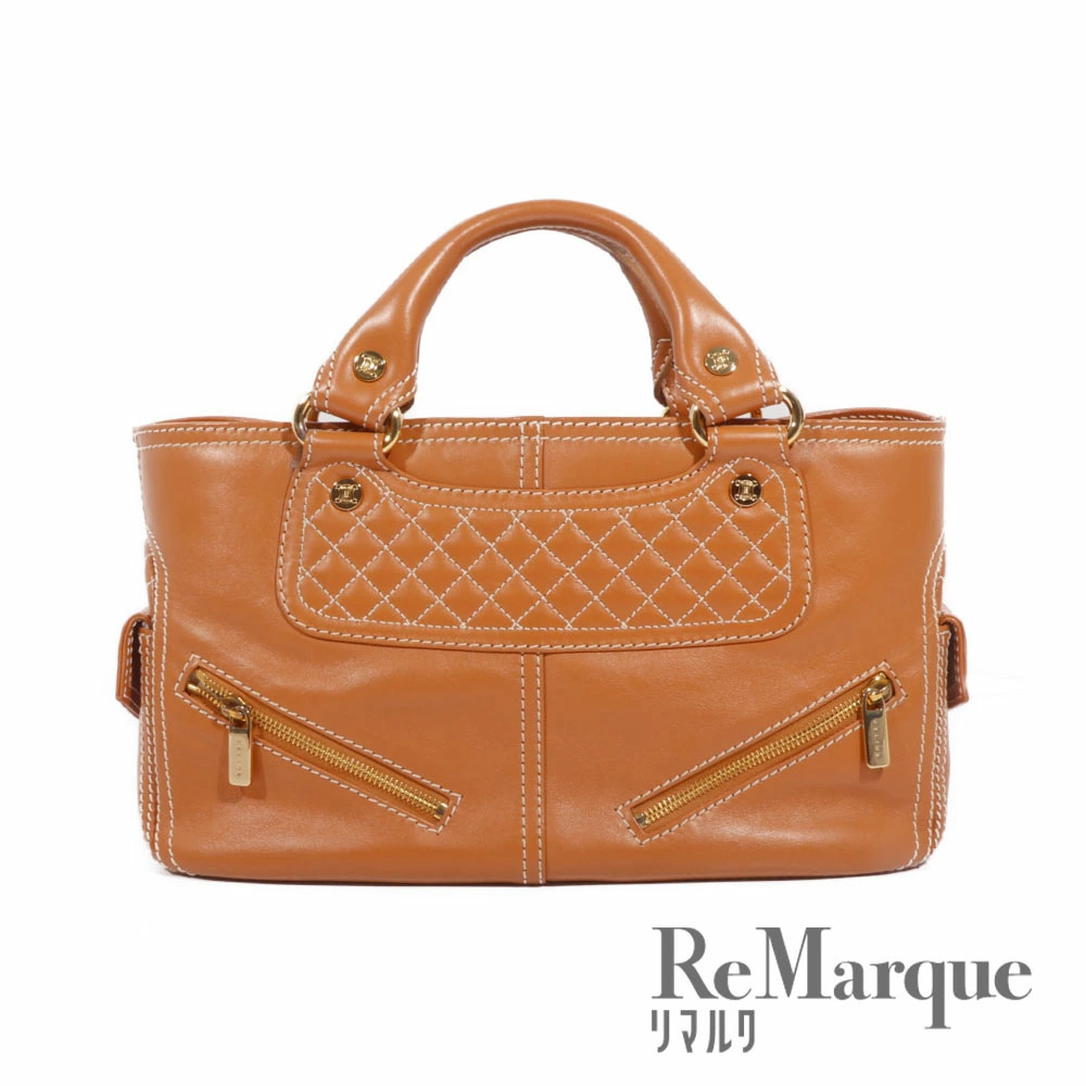CELINE Boogie Bag Brown Leather Handbag